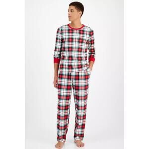 Holiday Lane Men's Cotton Matching Family Pajamas Set, Winterton Plaid, Large
